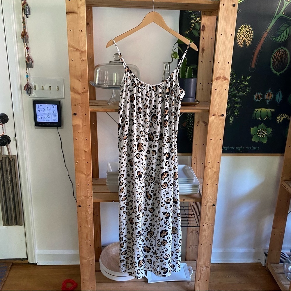 Anthropologie Corey Lynn Calter Leopard Print Arabella Midi Dress XS - Picture 6 of 16